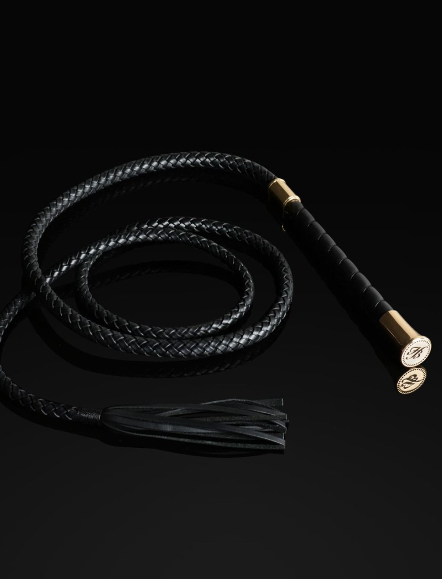 Wellness Honey Birdette | Black Leather Cat Whip