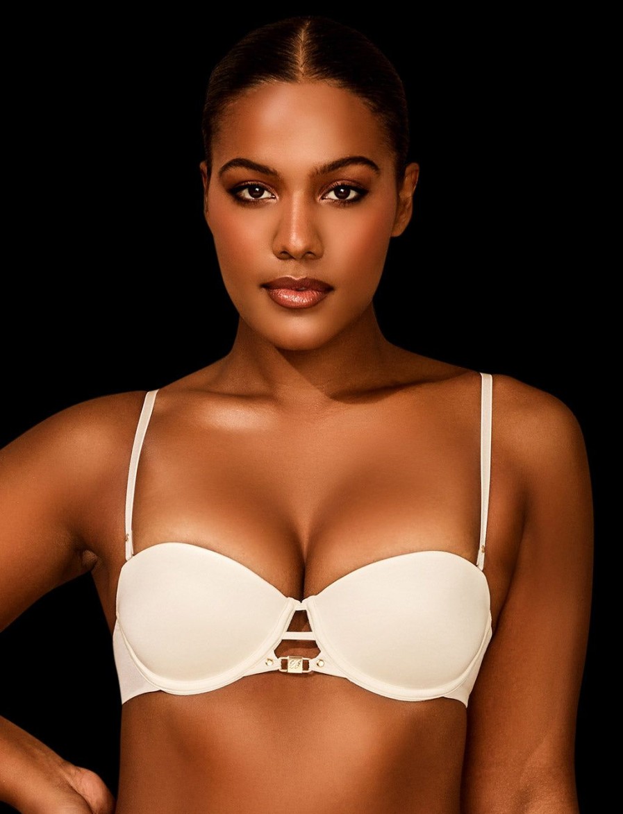 Lingerie Honey Birdette Push Up Bras | Everyday Smooths Ivory Strapless Push Up Bra